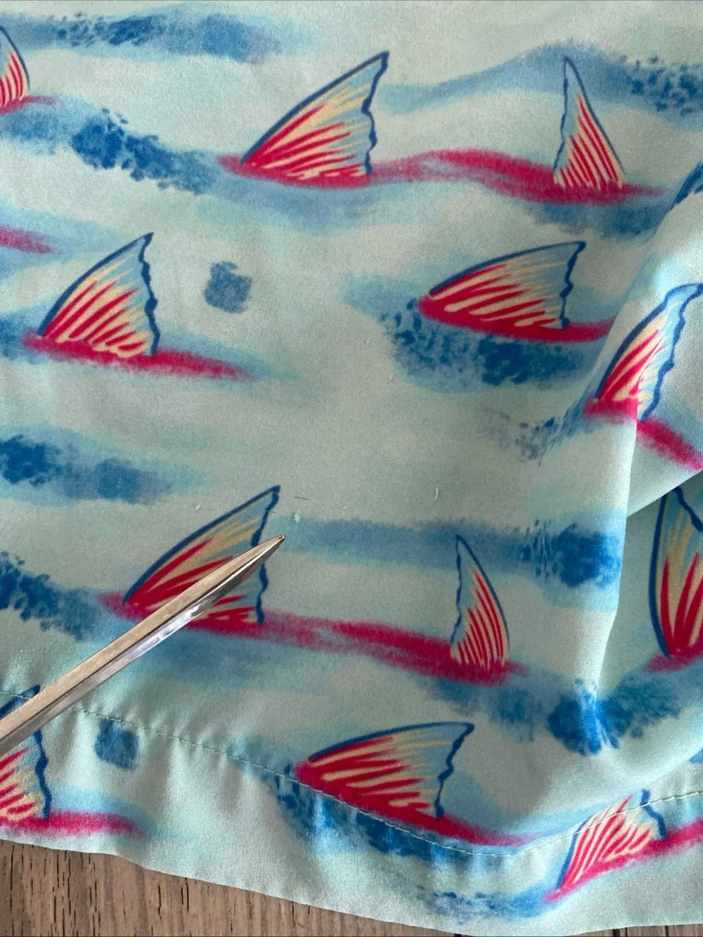 Burlebo Mens Lined Swim Shorts Trunks Colorful Vibrant Fins XL